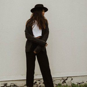 H&M cozy gray sweater/knit cardigan